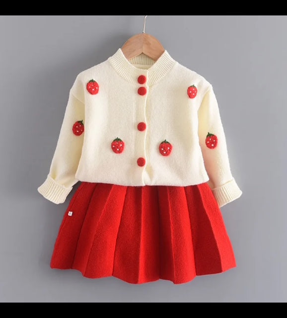 Two Piece Sweater and Skirt for Girls